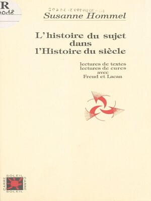 cover image of L'Histoire du sujet dans l'histoire du siècle
